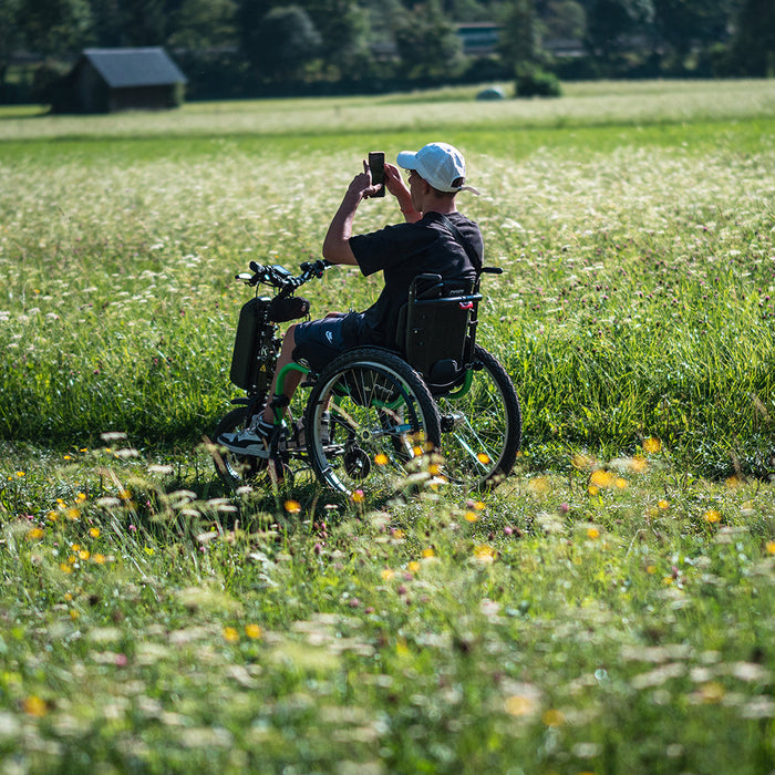Klaxon Klick Light Wheelchair Power Add-On 750W 8.8 kg Front-Mounted - Active Mobility Ltd