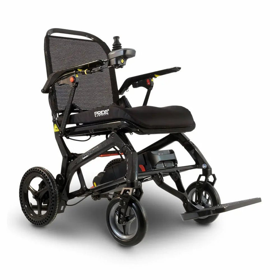 Pride Jazzy Carbon Ultra Lite Folding Electric Wheelchair 14.5kg Lightweight Travel - Active Mobility Ltd