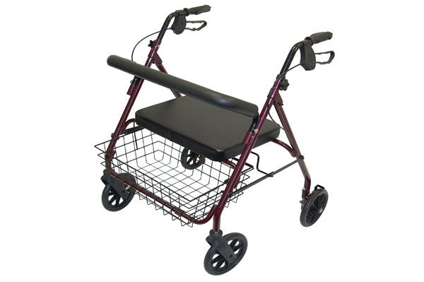 Days Bariatric Heavy Duty Rollator Red 111 - Active Mobility Ltd