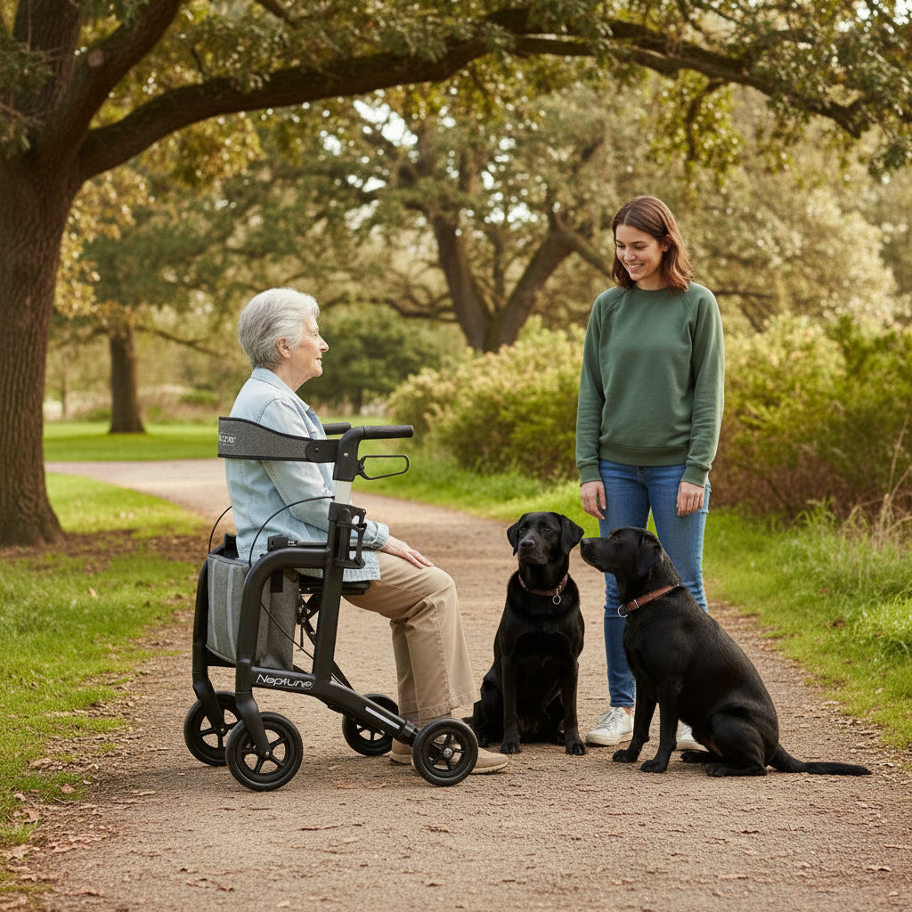 Rollator Neptune - Black - Active Mobility Ltd