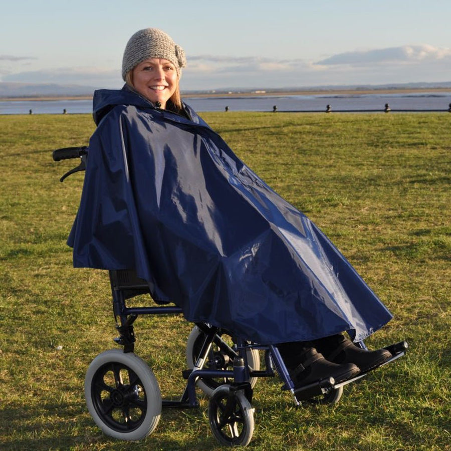 Splash Deluxe Wheelchair Poncho (Lined) - Active Mobility Ltd