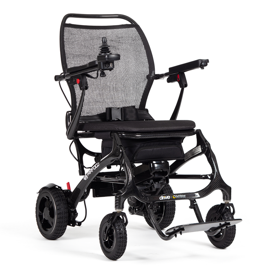 Drive AirFold folding electric wheelchair black