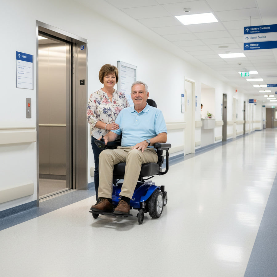 Jazzy Select 6 with Optional Seat Lift – Electric Wheelchair - Active Mobility Ltd