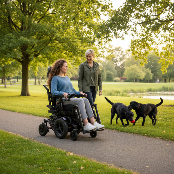 Karma Leon F Versus Front-Wheel Electric Wheelchair Configurable Rehab Seating