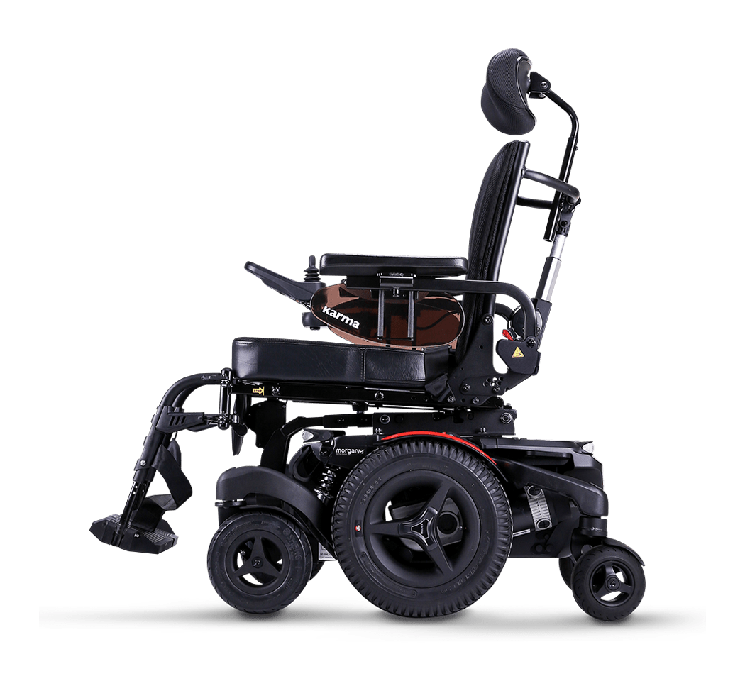 Karma Morgan M Sling Mid-Wheel Electric Wheelchair Power Positioning Indoor Outdoor - Active Mobility Ltd