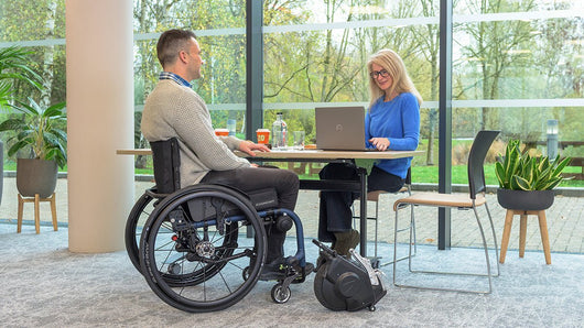 Klaxon Twist R Rear-Mounted Wheelchair Power Assist 6.97 kg Flight-Friendly Battery - Active Mobility Ltd