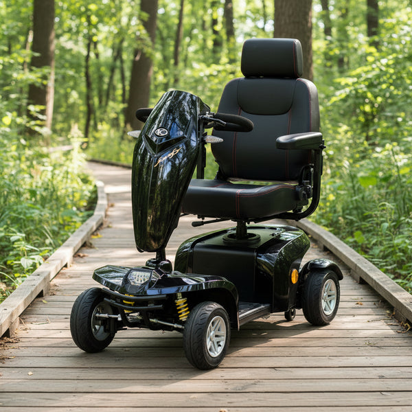 Kymco Komfy 4 Pavement Scooter 4mph 25 Stone 25-Mile Reclining Captain Seat