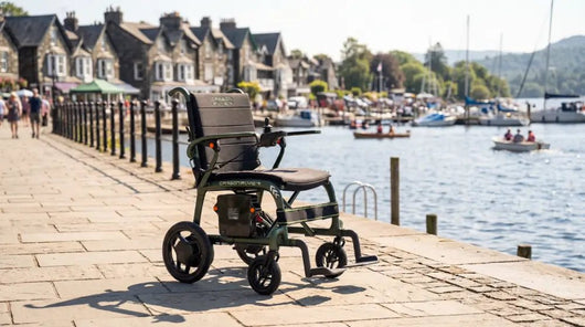 Monarch Carbon Flyer Carbon Fibre Folding Lightweight Electric Wheelchair - Active Mobility Ltd