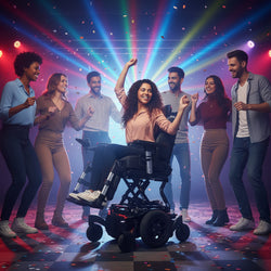 Pre - owned Quickie Q500 M with Powered Lift & Tilt & Manual Recline (2023) - Active Mobility Ltd