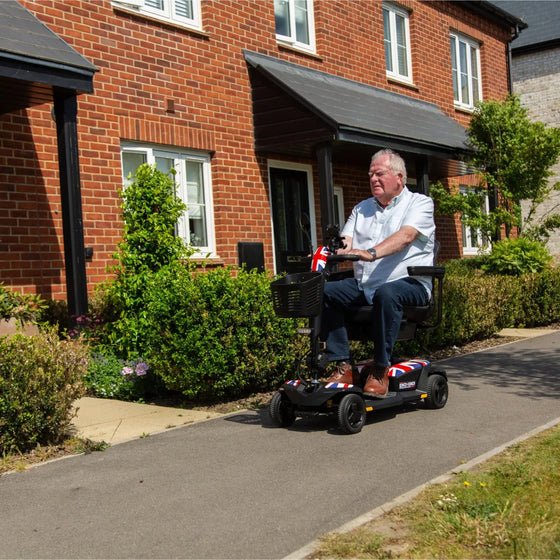 Pride GoGo Endurance AL+ Mobility Scooter UK-Built Aluminium Frame CTS Suspension 23 Stone - Active Mobility Ltd