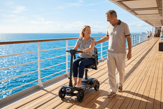 Pride GoGo MgLite Folding Mobility Scooter 12kg Magnesium Frame Flight-Safe Lithium - Active Mobility Ltd
