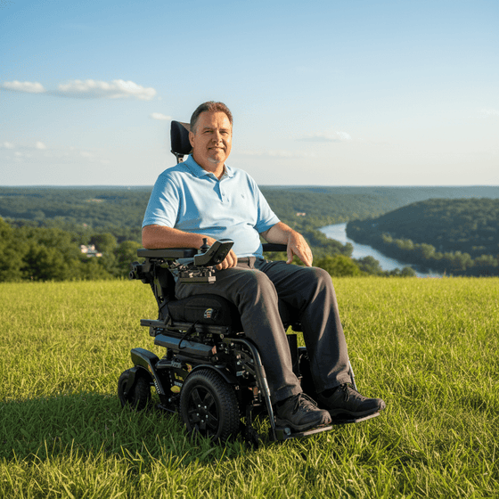 Quantum 4Front 2 HD Electric Wheelchair 204kg Heavy Duty Front - Wheel Drive - Active Mobility Ltd