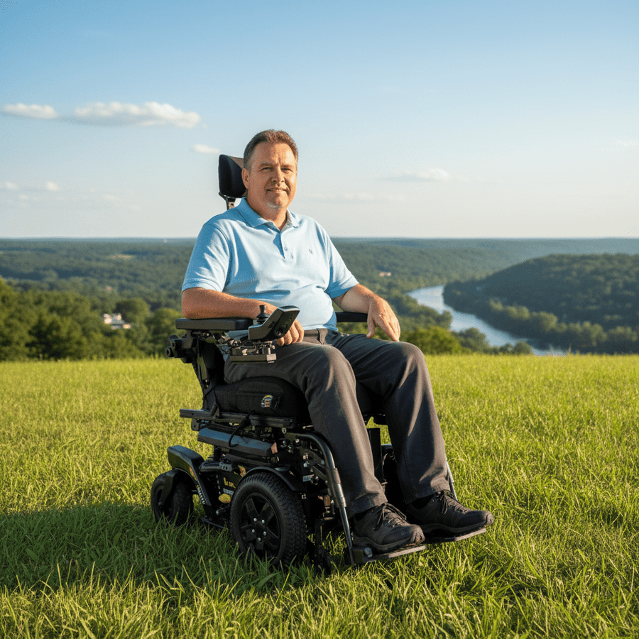 Quantum 4Front 2 HD Electric Wheelchair 204kg Heavy Duty Front - Wheel Drive - Active Mobility Ltd