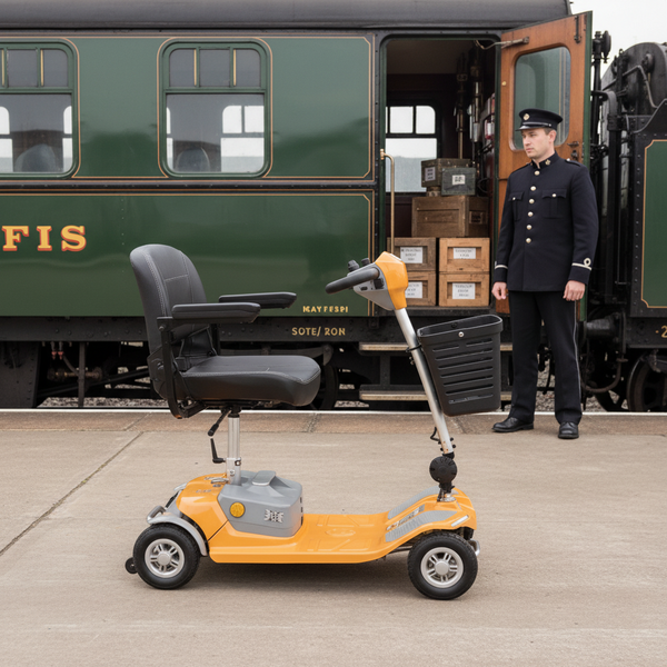 Rascal Luxe Transportable Mobility Scooter LiFe Battery 27.5-Mile 21 Stone Aluminium