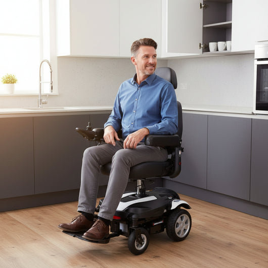 Rascal Rhythm Seat Lift Electric Wheelchair Dual-Direction Drive 159kg ...