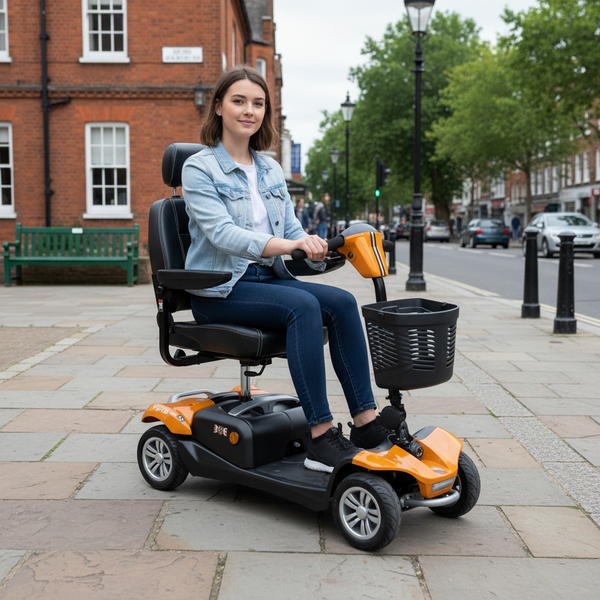 Rascal Vista LiFe 36Ah Pavement Scooter 4mph 23.6 Stone 33.5-Mile Lifetime Battery