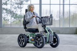 Sterling S800 By Scoozy 8mph Road Scooter 25 Stone 31-Mile Lithium Bike-Style Controls - Active Mobility Ltd