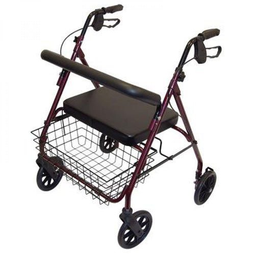 Days Bariatric Heavy Duty Rollator Red 111 - Active Mobility Ltd