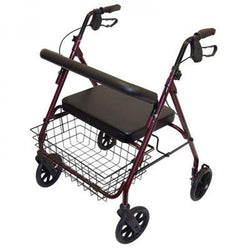 Days Bariatric Heavy Duty Rollator Red 111 - Active Mobility Ltd