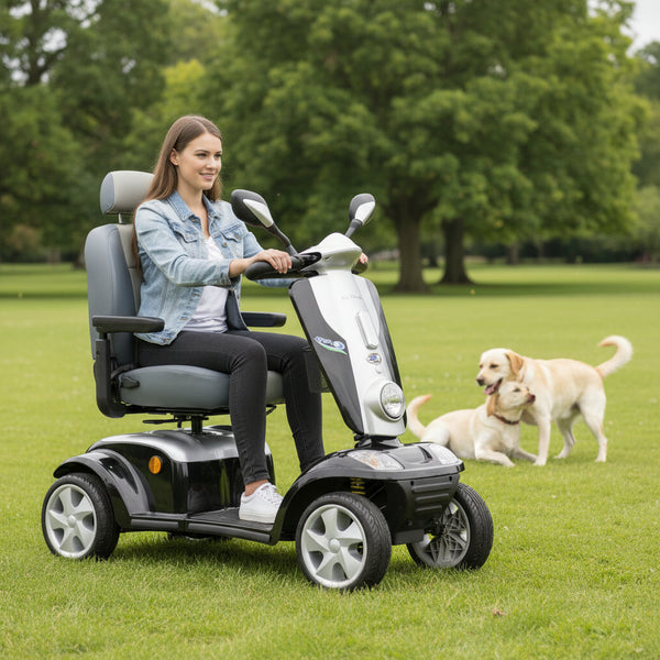 Kymco Maxi XLS 8mph Heavy-Duty Road Scooter 31 Stone 35-Mile 12-Inch Wheels