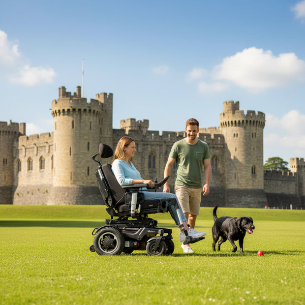 QUICKIE Q500 R Outdoor Electric Wheelchair Rear-Wheel Drive Sedeo Pro
