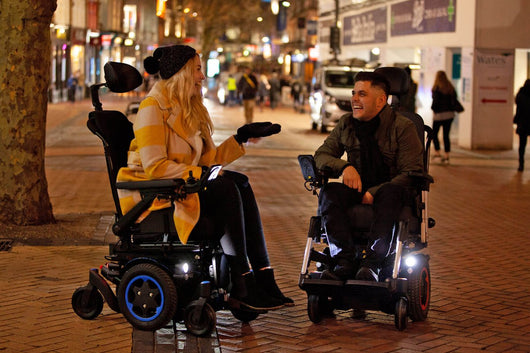 QUICKIE Q300 M Mini Sedeo Pro Electric Wheelchair Compact Mid-Wheel Drive - Active Mobility Ltd