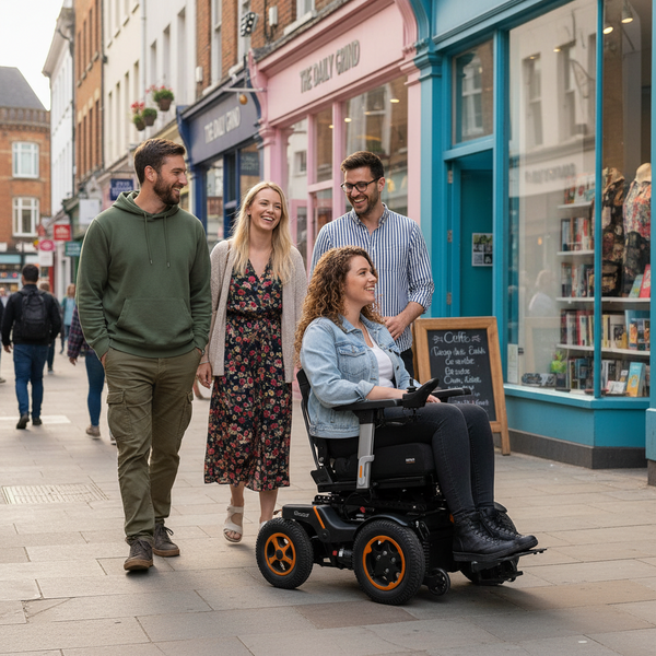 QUICKIE Q500 F Compact Electric Wheelchair Front-Wheel Drive Sedeo Pro